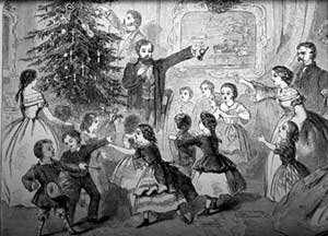 A Christmas scene
